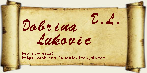 Dobrina Luković vizit kartica